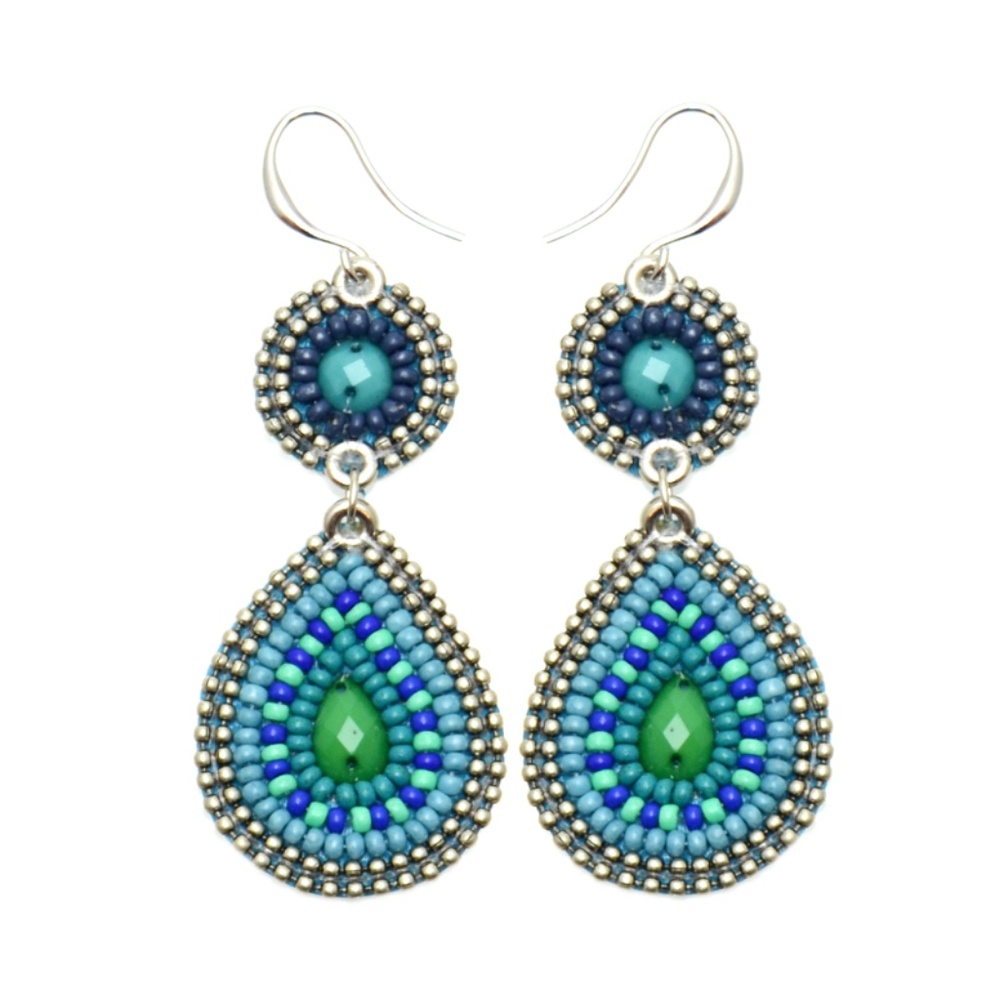 Erik & Mike Soan Tear Drop Earrings in Bora Bora